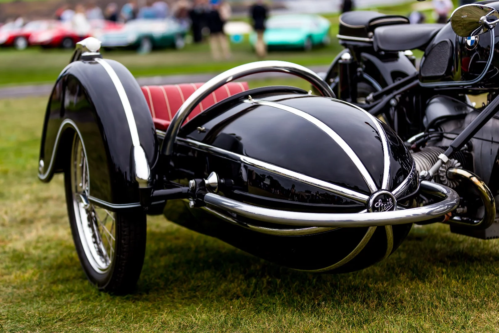 1952 Steib S500 Sidecar's design harks back to the old rocket carousel at the fairgrounds