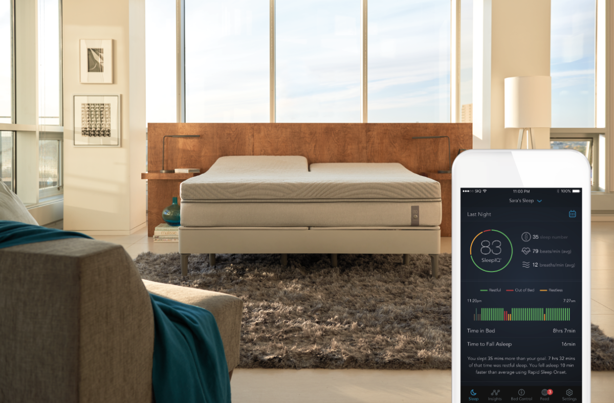 An overall picture of sleep quality is presented through a companion smartphone app