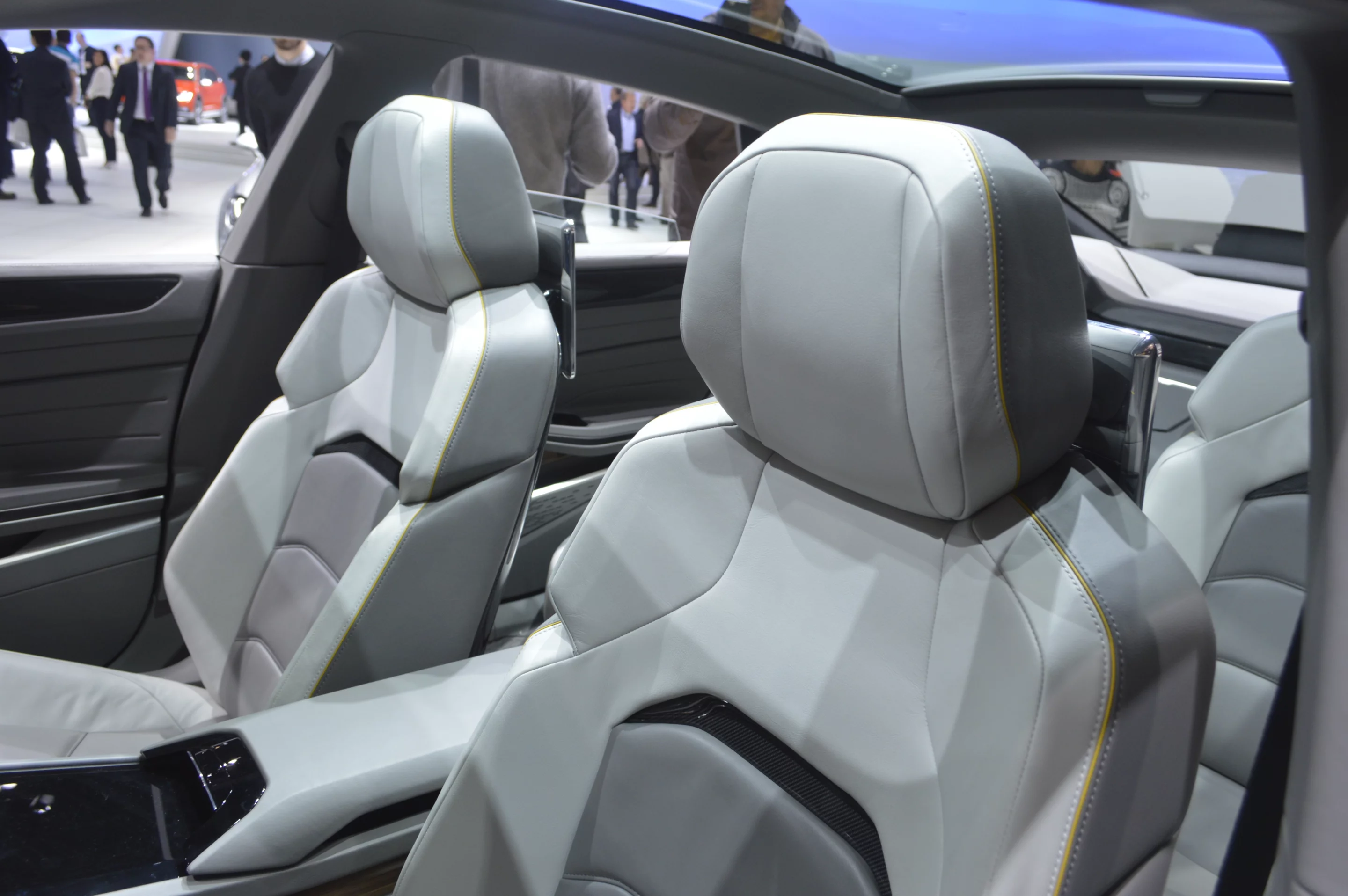 Nicely styled seats for the Sport Coupe Concept GTE (Photo: C.C. Weiss/Gizmag.com)