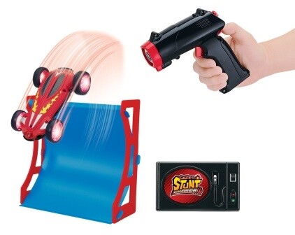 Lazer Stunt Chasers are remote-control cars that chase a user-aimed spot of laser light across the floor