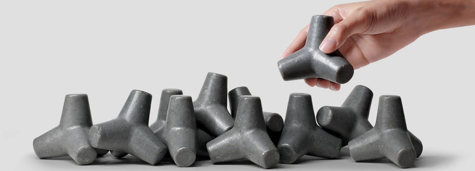 Tetra Soap is cast in a silicone mold