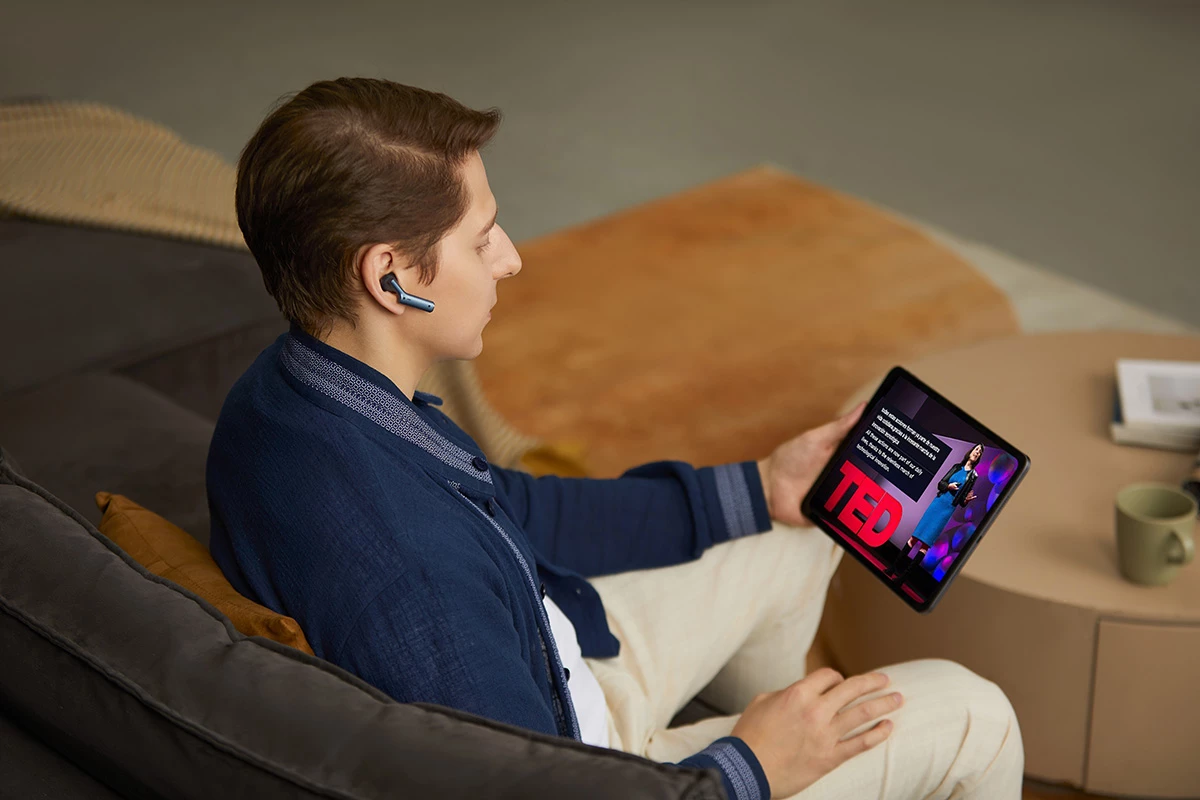 When they're not translating speech, the W4 buds can work like normal earphones with up to 7 hours of audio playback on a charge