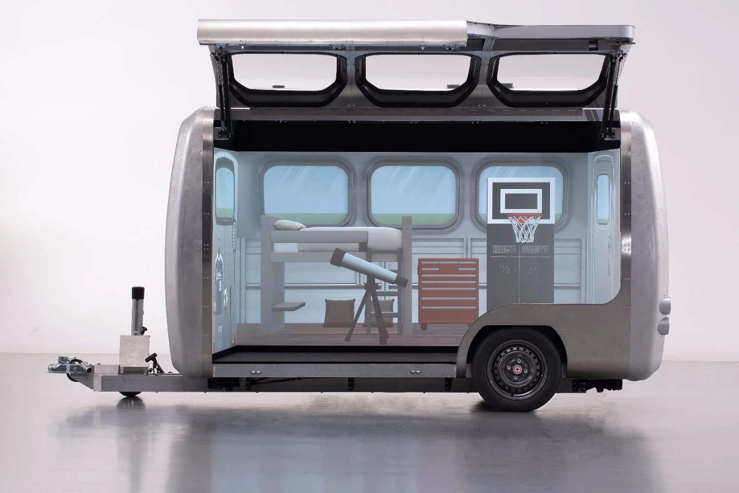 Using a tablet, Tokyo Toy Show visitors will be able to design their own trailer layouts