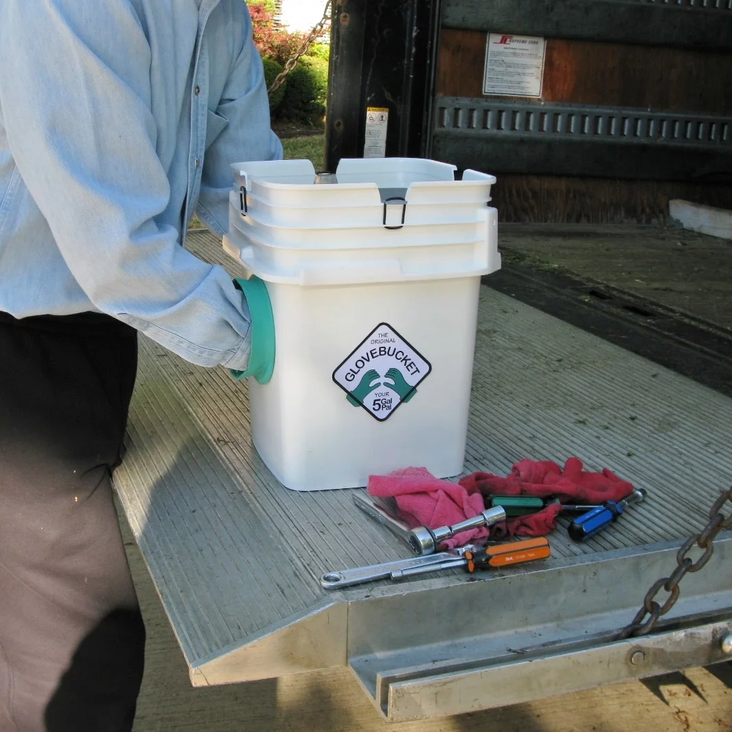 The Glovebucket – unfortunately, it's too small to hold a baby with soiled diapers