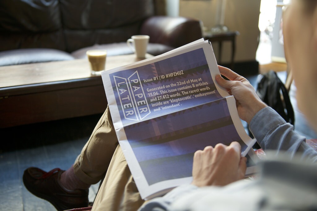 Each newspaper should arrive within three to five working days