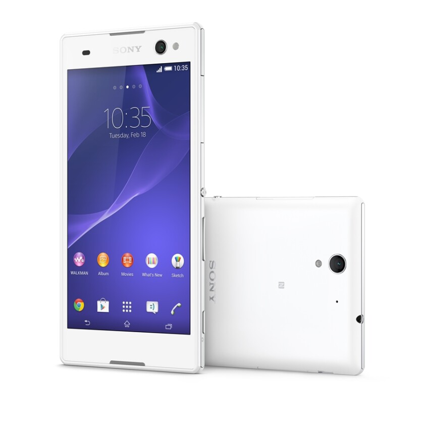 The C3 has a 1.2 GHz Qualcomm Snapdragon processor, an Adreno 305 graphics processor and a 1280 x 720 5.5" HD display
