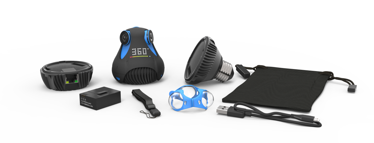 360cam and accessories