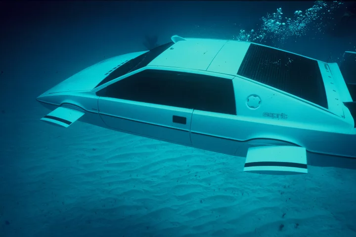 Known as “Wet Nellie” by the crew, this one and only fully operational underwater Lotus Esprit will go up for auction this September