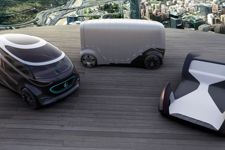 The Mercedes-Benz Vans Vision Urbanetic and its modules