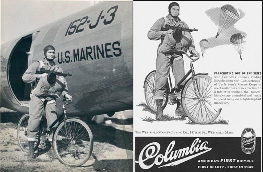 Columbia quickly took the opportunity to point out that the United States Marines were using its bicycles.
