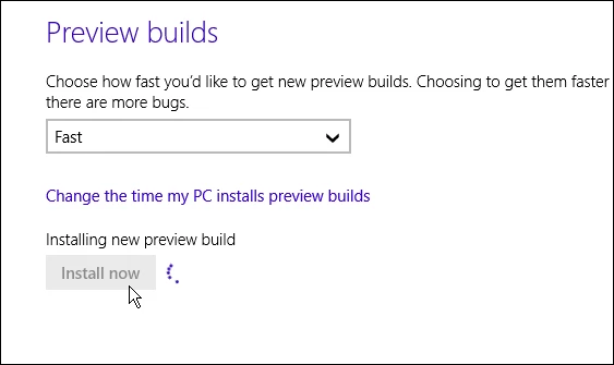Installing Windows 10 build 9879