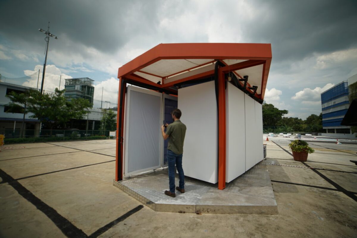 The Cold Tube system built into a pavilion