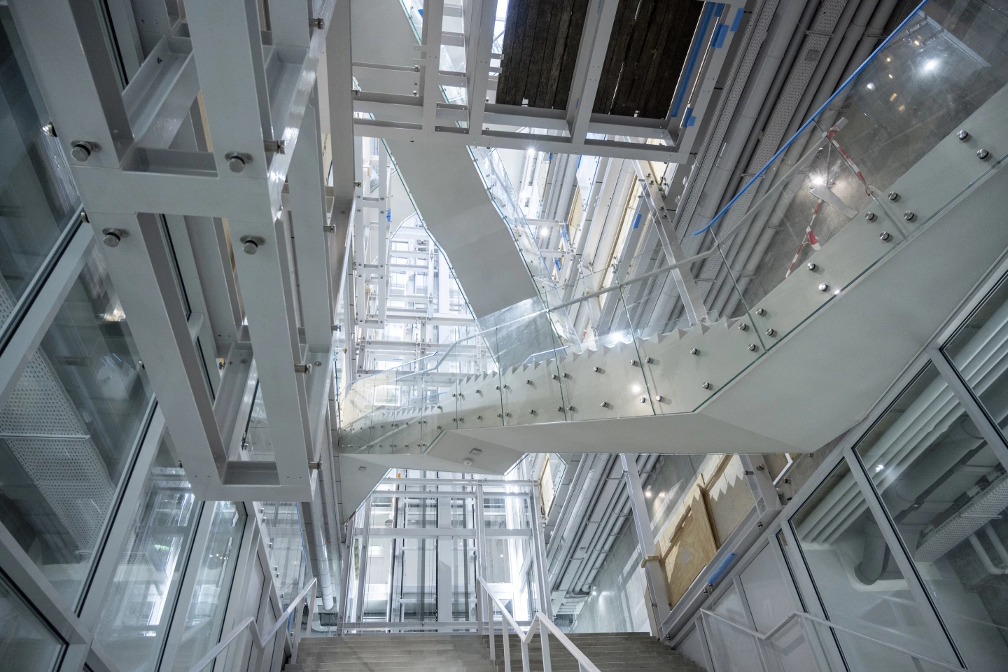 Visitors enter Depot Boijmans Van Beuningen into a large atrium that will display artwork