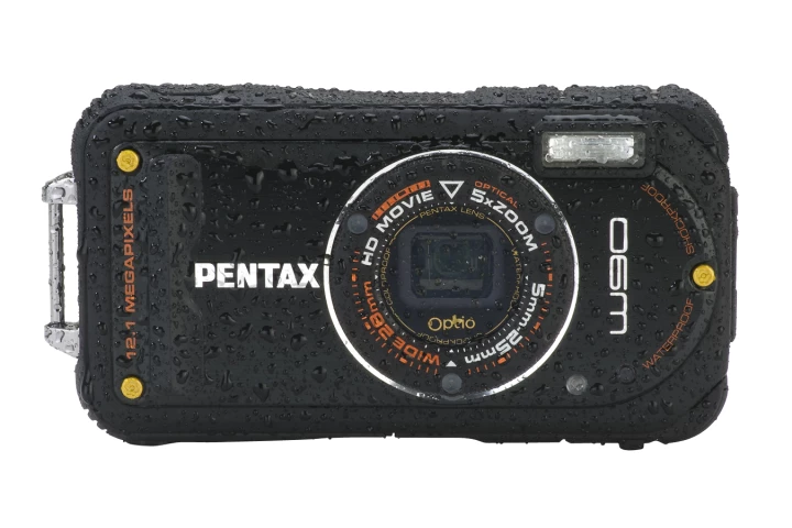 The Pentax W90 is waterproof to a depth of 20 feet (six meters) and features an LED-assisted Digital Microscope mode