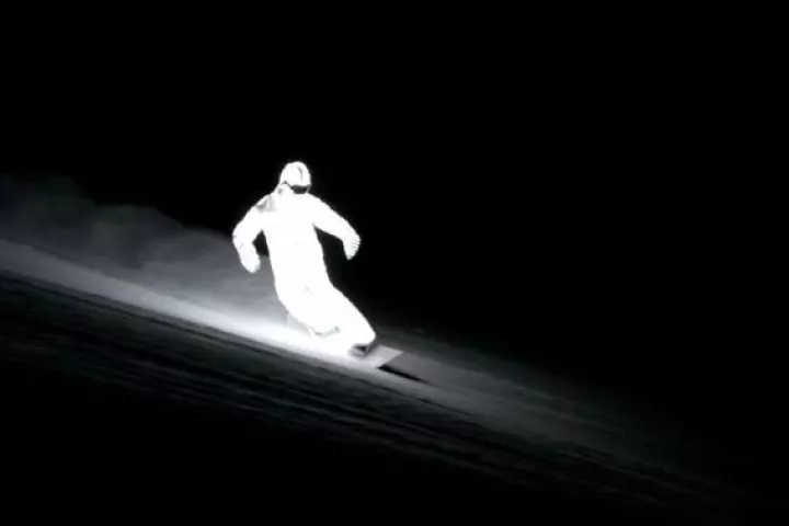 A bright apparition shreds