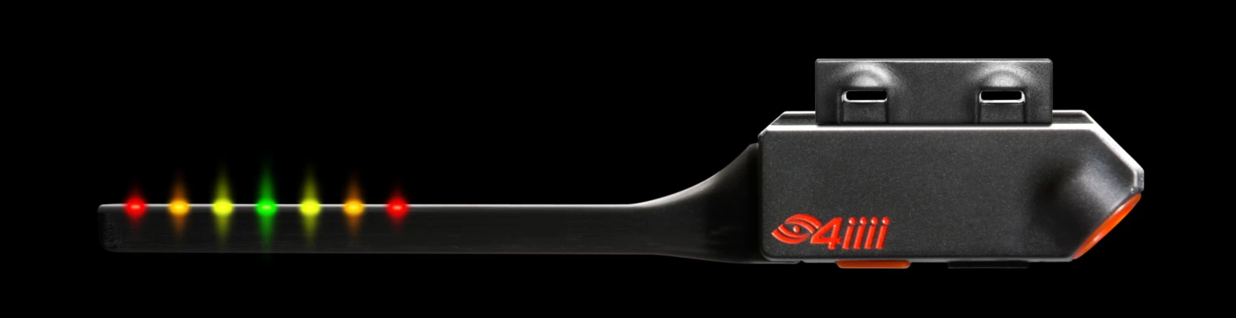 Performance feedback from paired ANT devices such as heart rate monitors, power meters, and cadence or speed modules is provided via a simple LED notification system that informs wearers whether they're within a pre-configured optimum workout zone
