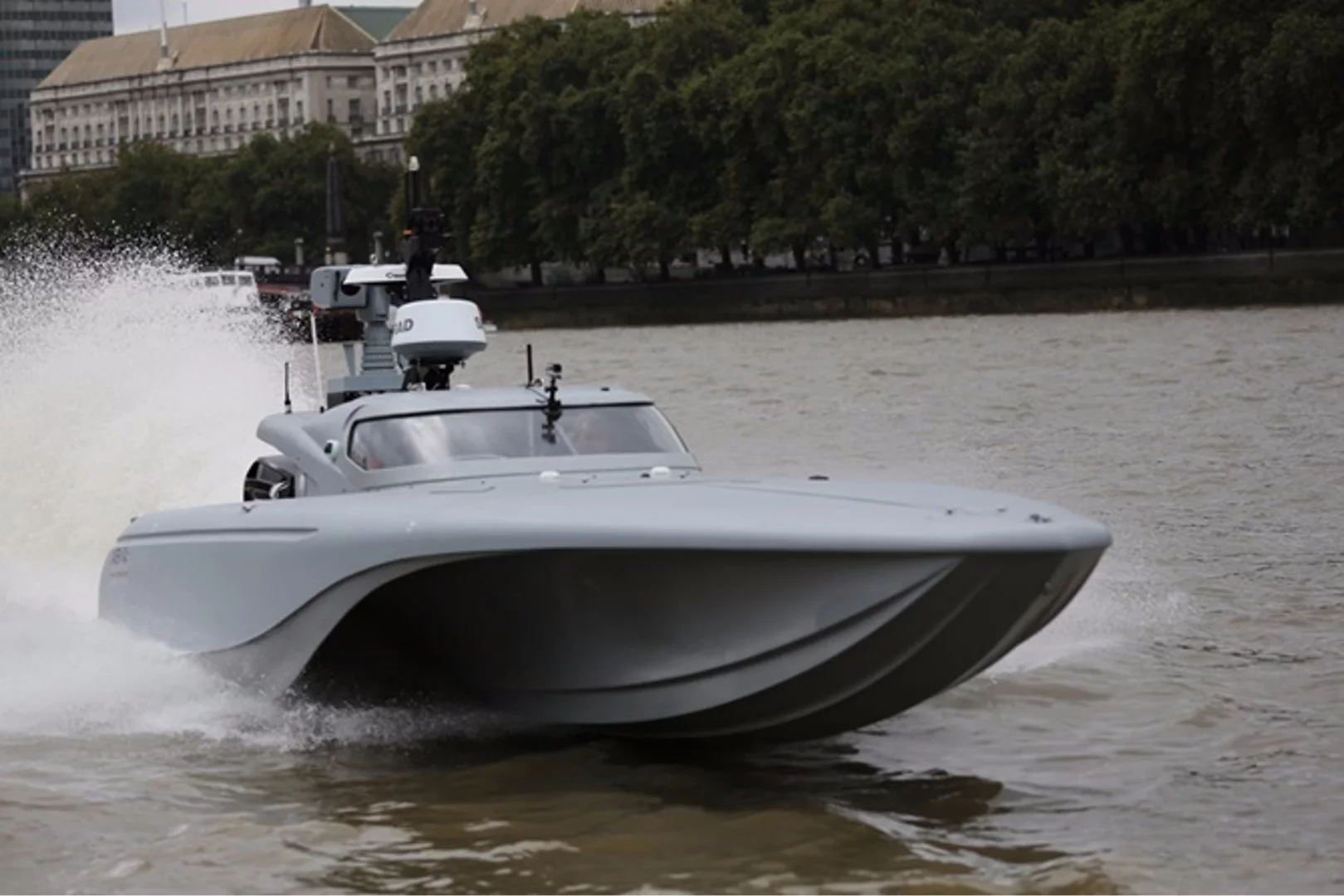 The MAST unmanned surface vessel (USV) has made its public debut on the Thames
