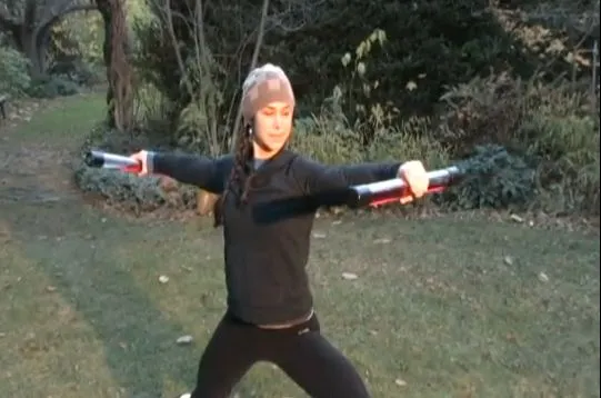 The Attitube uses water motion resistance to build core strength