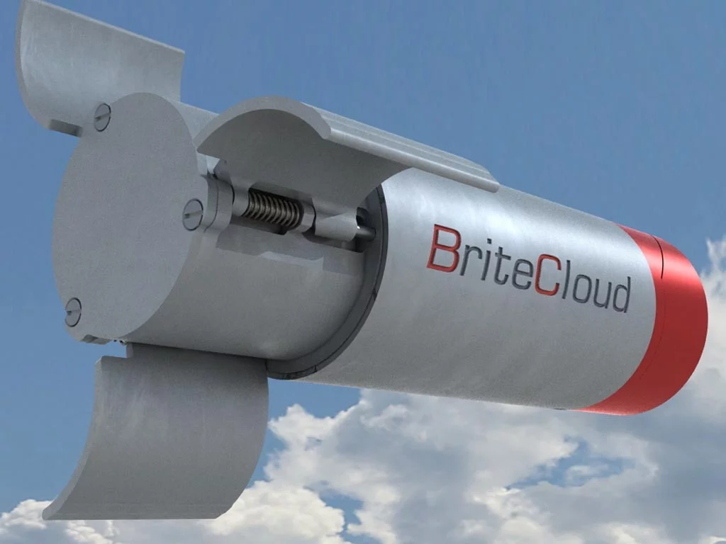 BriteCloud uses a radar jamming system to decoy incoming missiles