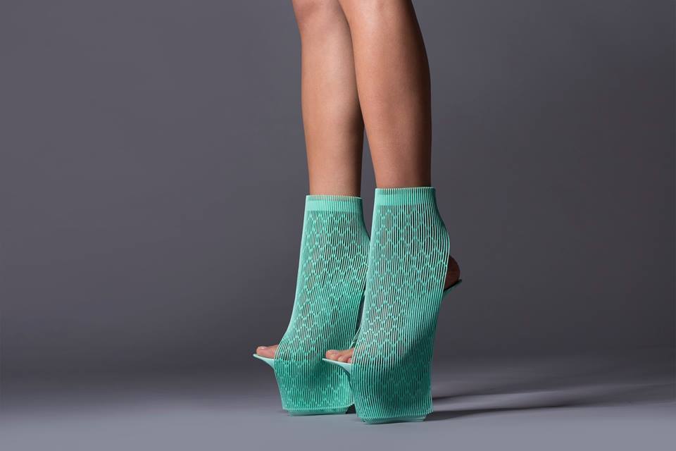 "The freedom afforded by the unbridled free form sculpting of advanced 3D printing is totally invigorating and emotionally stimulating," says Welsh industrial designer Ross Lovegrove of the Ilabo shoes (Photo: United Nude)