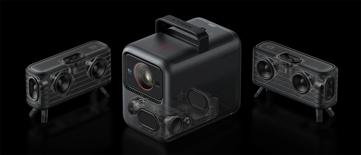 With its optional wireless satellite speakers, the X1 promises 4.1.2 surround sound
