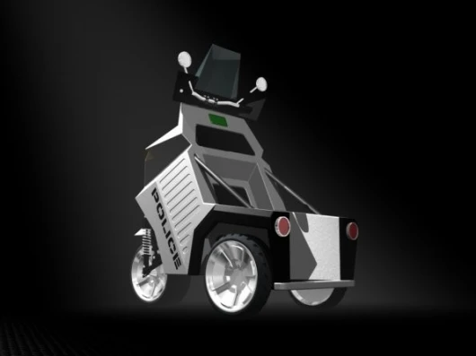 Xtremegreen's three-wheeled Police Mobility Vehicle