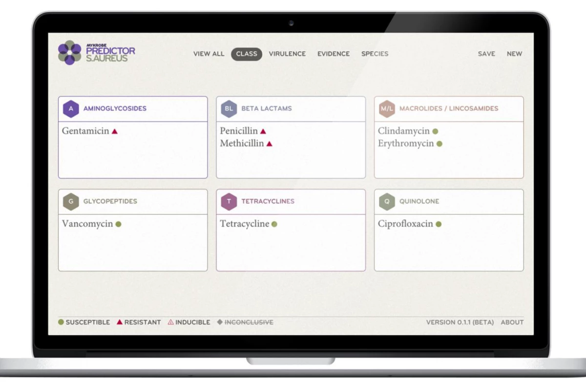 The software allows for automated genome processing, analyzing bacteria DNA sequences to quickly search for the mutations that cause resistance