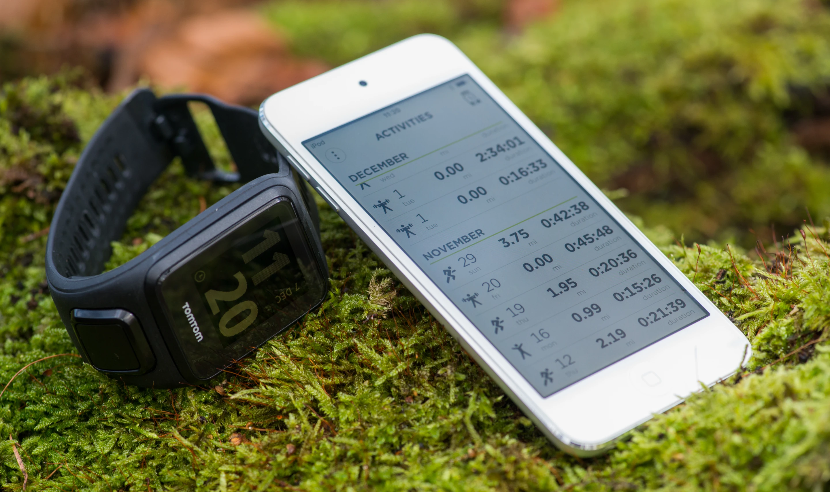 The MySports app is where you'll review activities logged on the TomTom Spark (Cardio + Music)