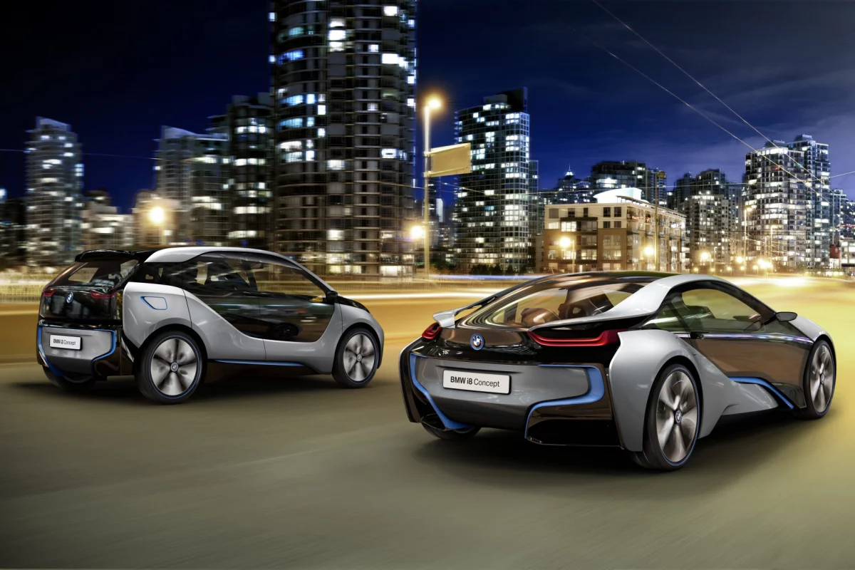 The BMW i3 and i8 electric and hybrid cars