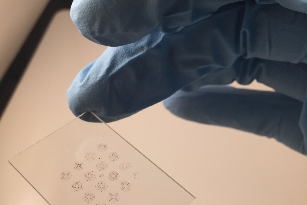 By using forests of carbon nanotubes, this stamp is able to print electronic inks onto flexible and rigid surfaces