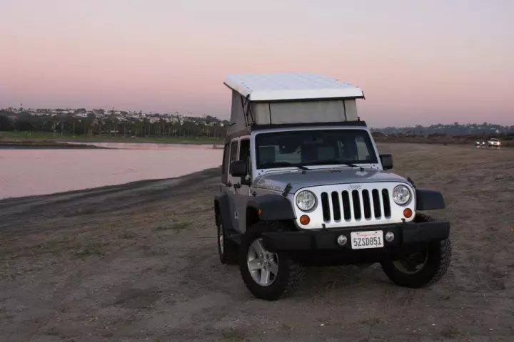 The J30 allows campers to sleep up top while keeping the cabin interior intact