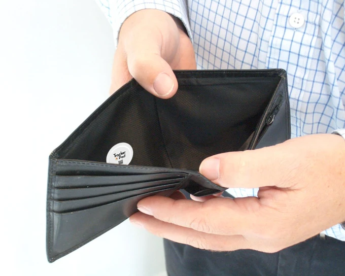 The small size of the TrackerPad means that it can be attached to things discretely and without causing inconvenience