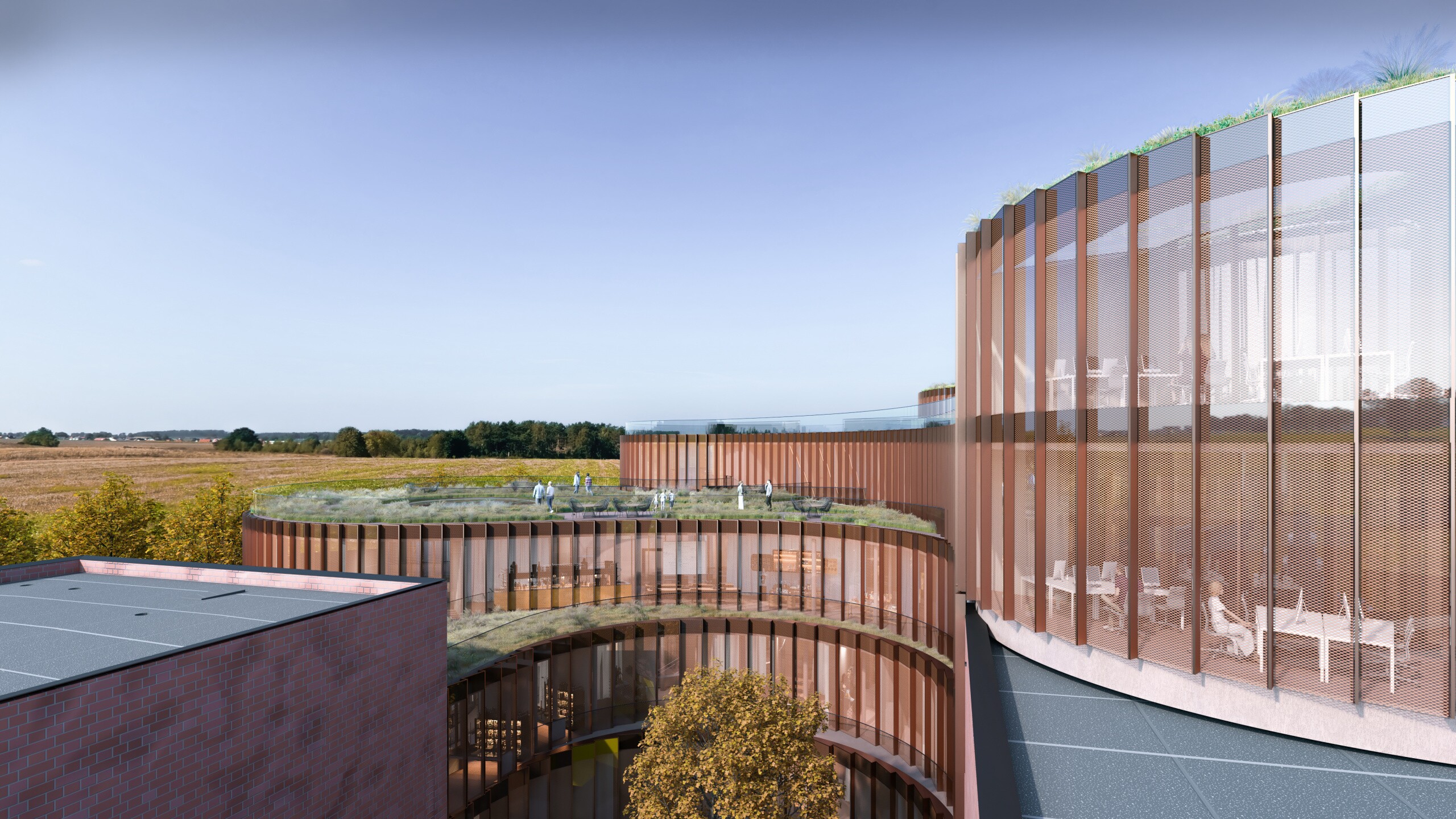 Neuroscience center's design informed by the cerebral cortex