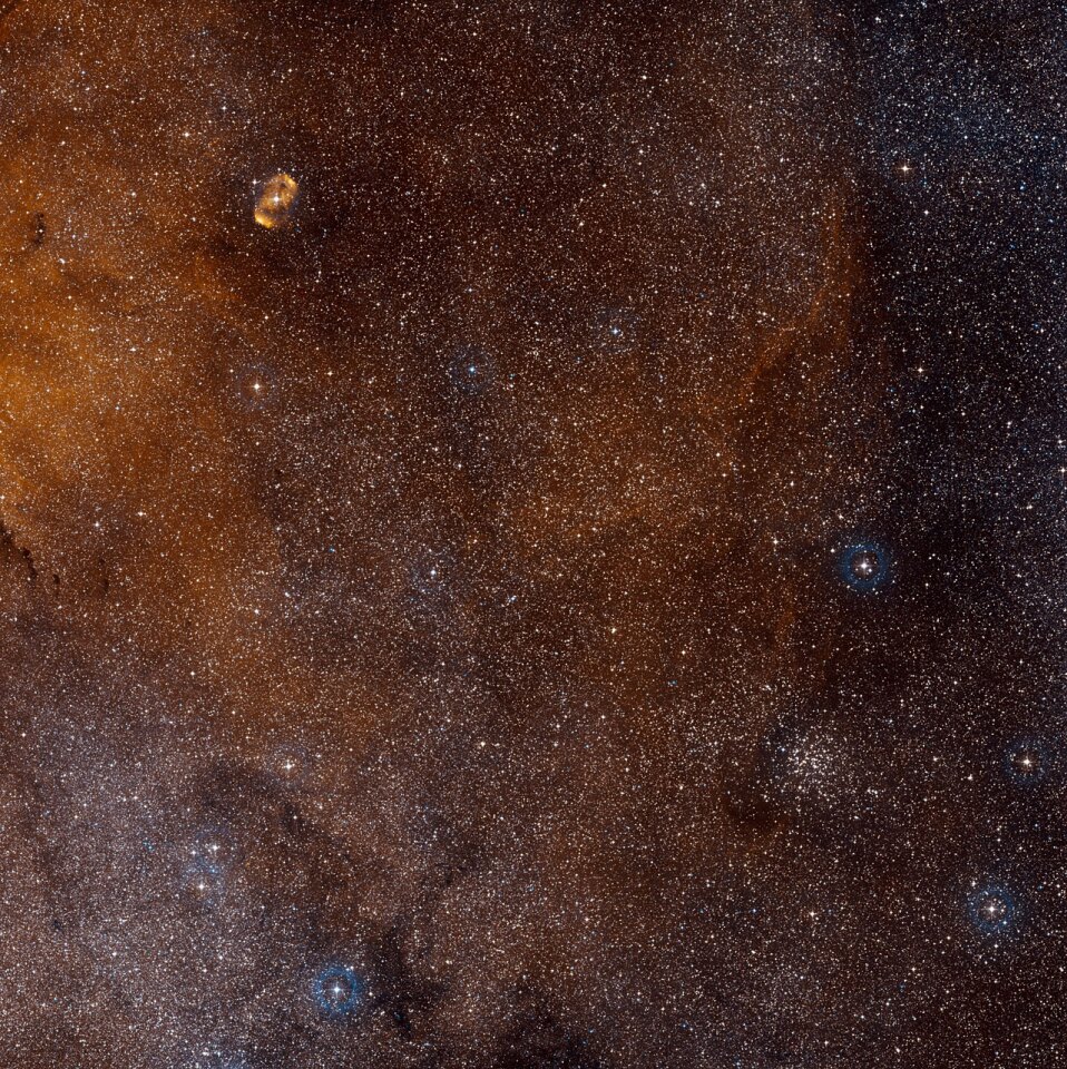 A dust-obscured wide-field view of the SDC's location in the constellation of Norma (Image: ESO)