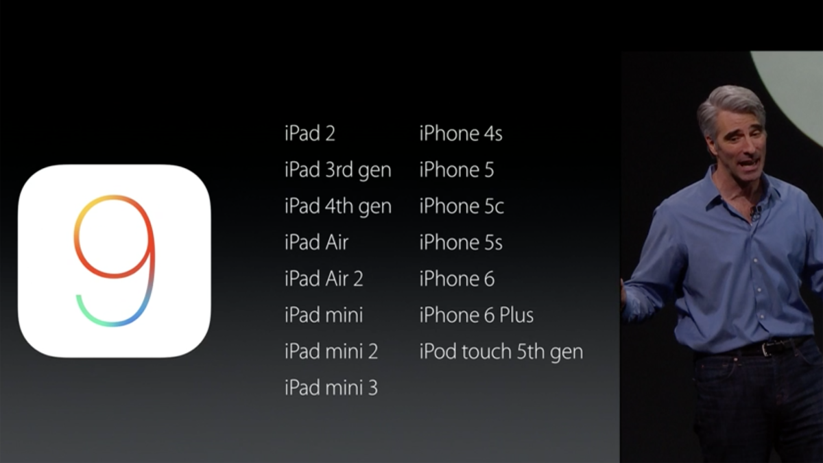 iOS 9 will be compatible with the same set of devices that are capable of running the current iOS 8 release