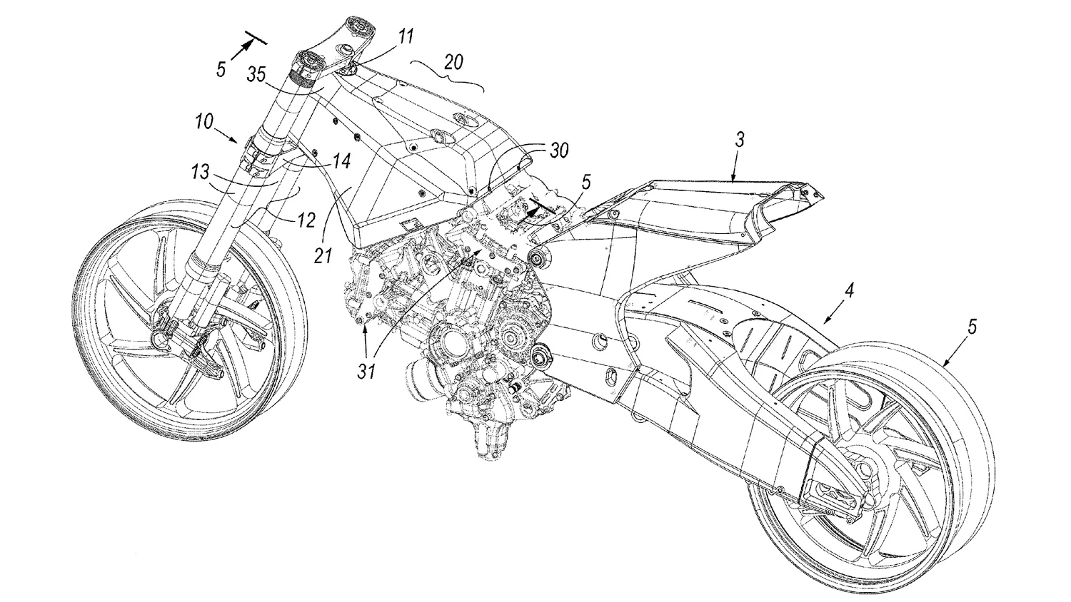 patent application drawings of the new Ducati patent