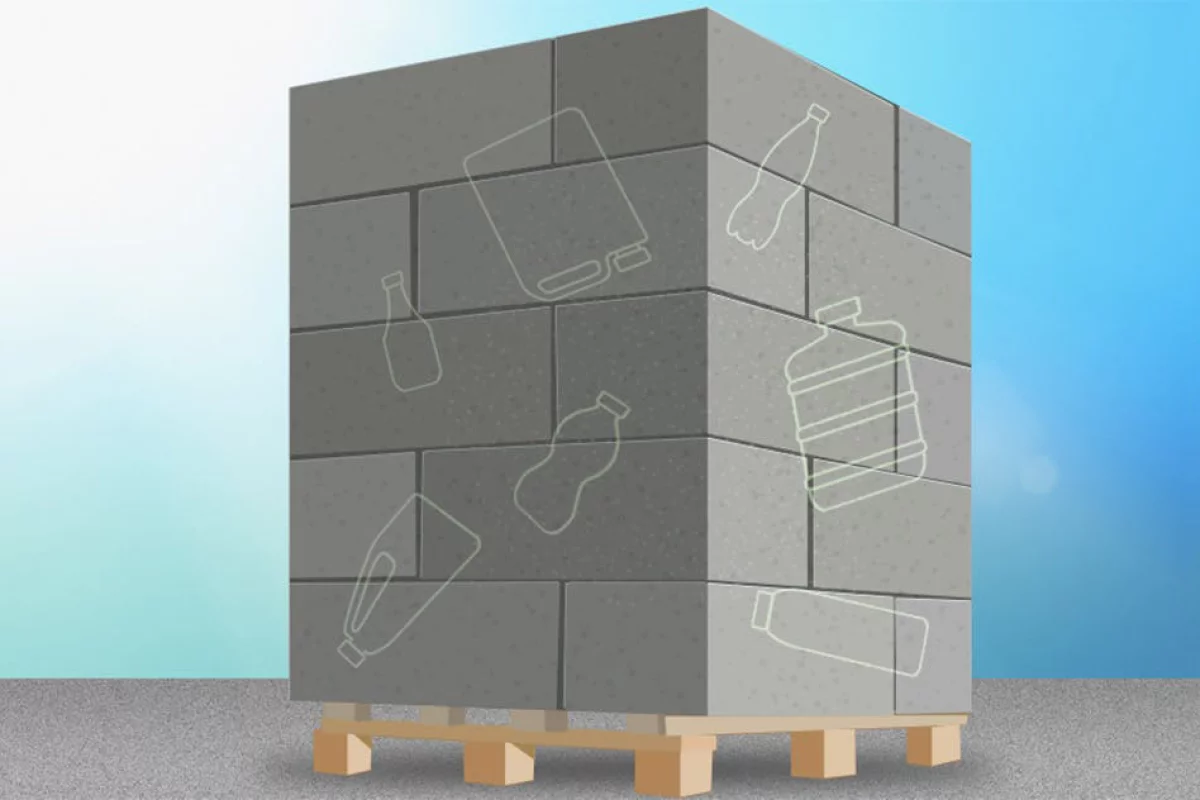 Adding a small amount of irradiated plastic to concrete can make it up to 20 percent stronger