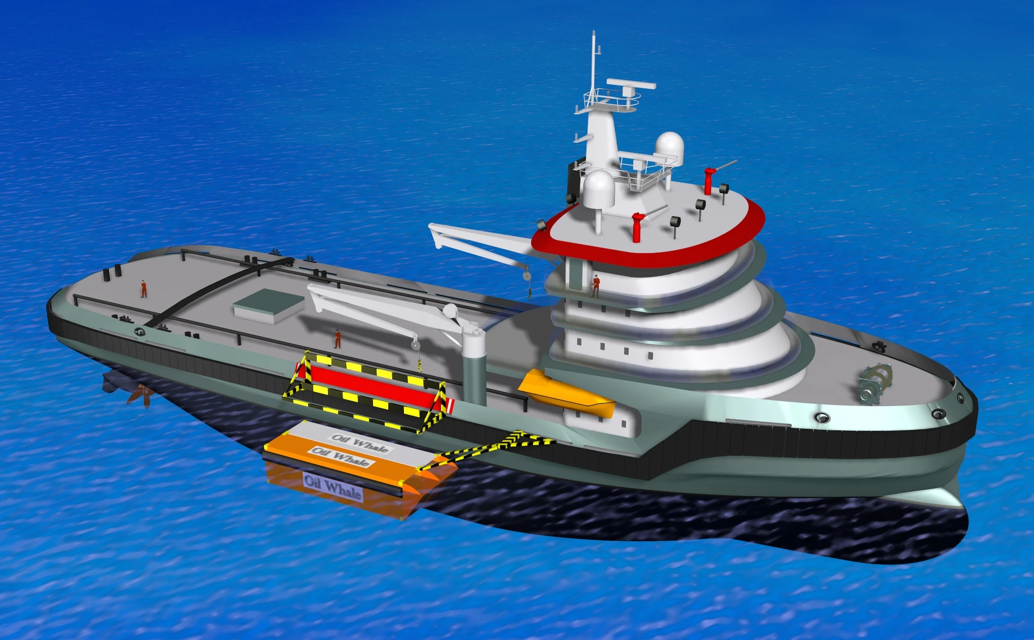 An OilWhale module joined to a vessel (Image: OilWhale)