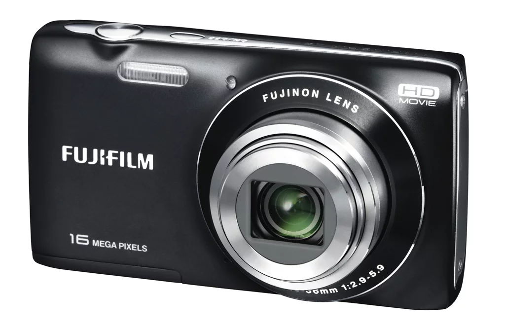 The FinePix JZ250 with lens open