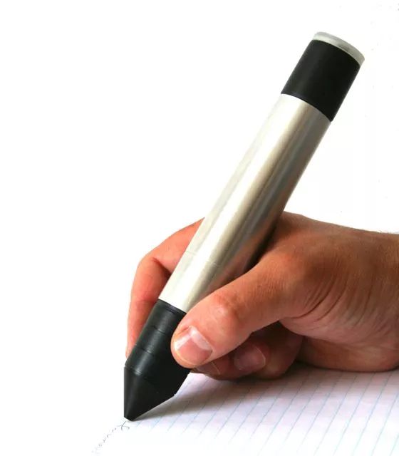 The prototype pen, that is reportedly able to identify and reduce stress in its user (Photo: Delft University)