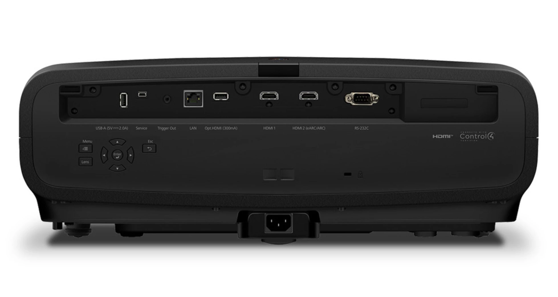 Two HDMI 2.1 ports with ARC/eARC, and two USB ports with power delivery