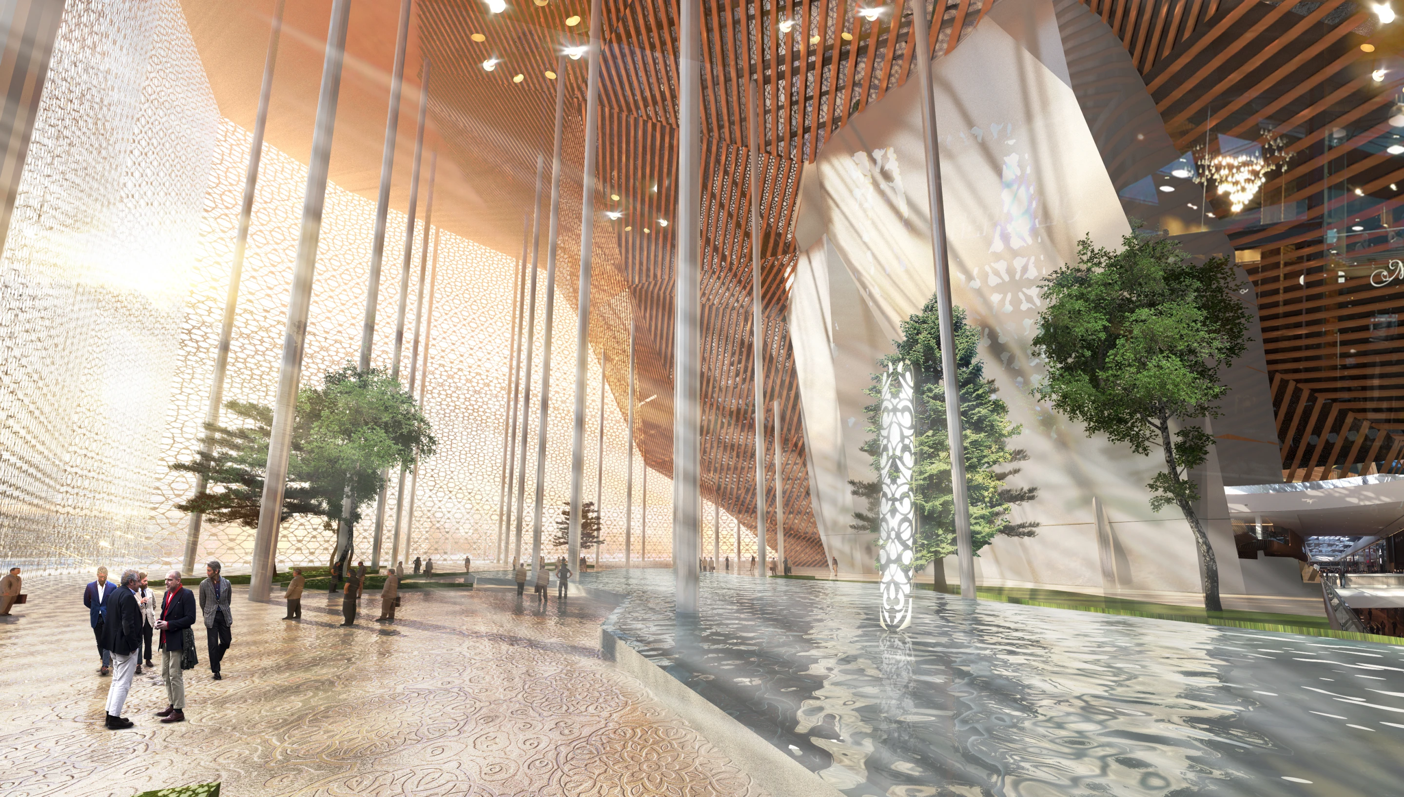 It has a much larger footprint than Dubai's Burj Khalifa, and features a total floorspace of 78 hectares (192 acres) (Image: Manal Rachidi Oxo Architects and Nicolas Laisné Associes)