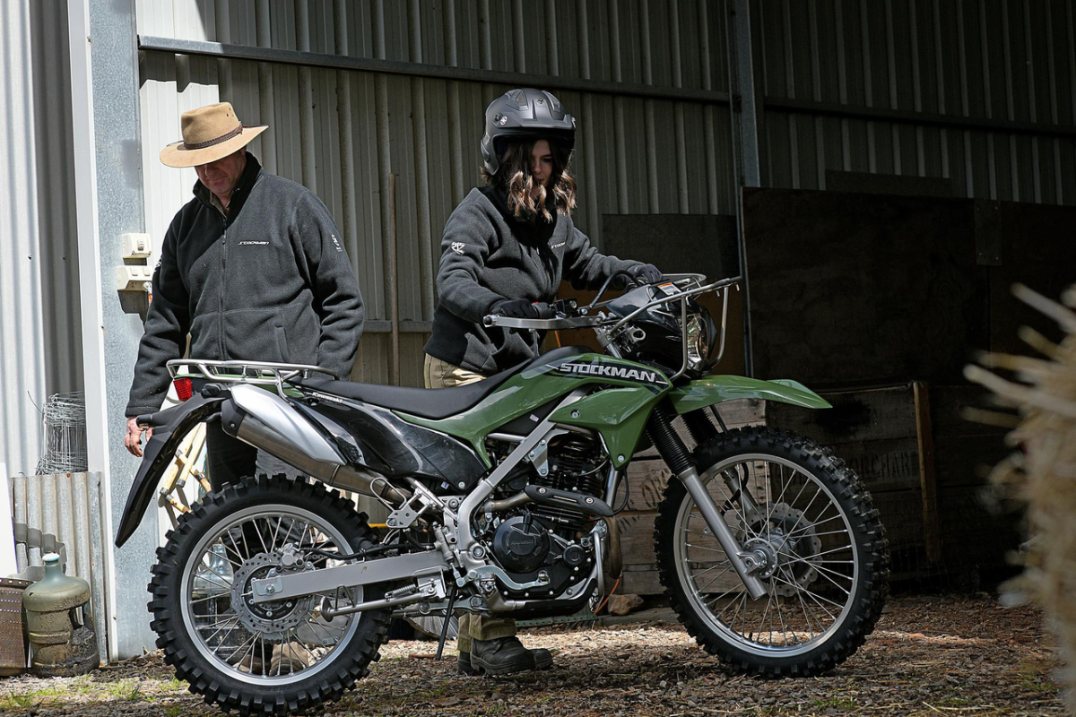 Did you know Kawasaki makes a utilitarian farmer's enduro motorcycle?