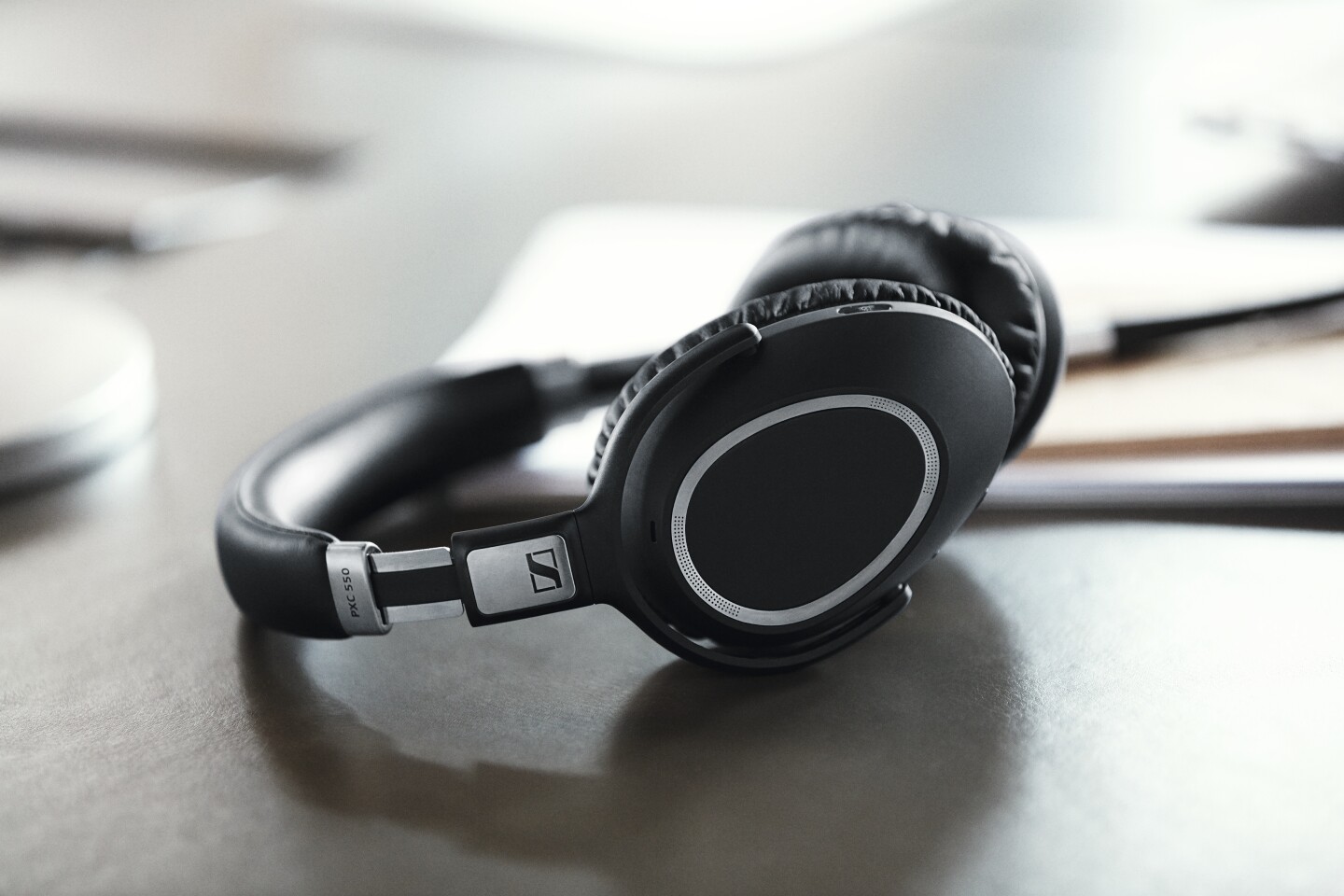 The headphones sport touch controls on the earcup for playback and taking calls