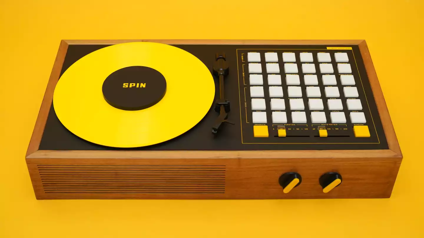 SPIN's user interface features an array of dials and knobs