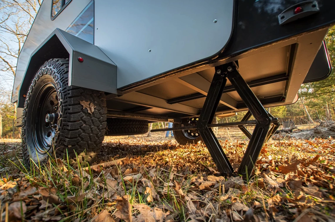 The Campinawe combines a 7-gauge steel frame with an 11-gauge steel floor