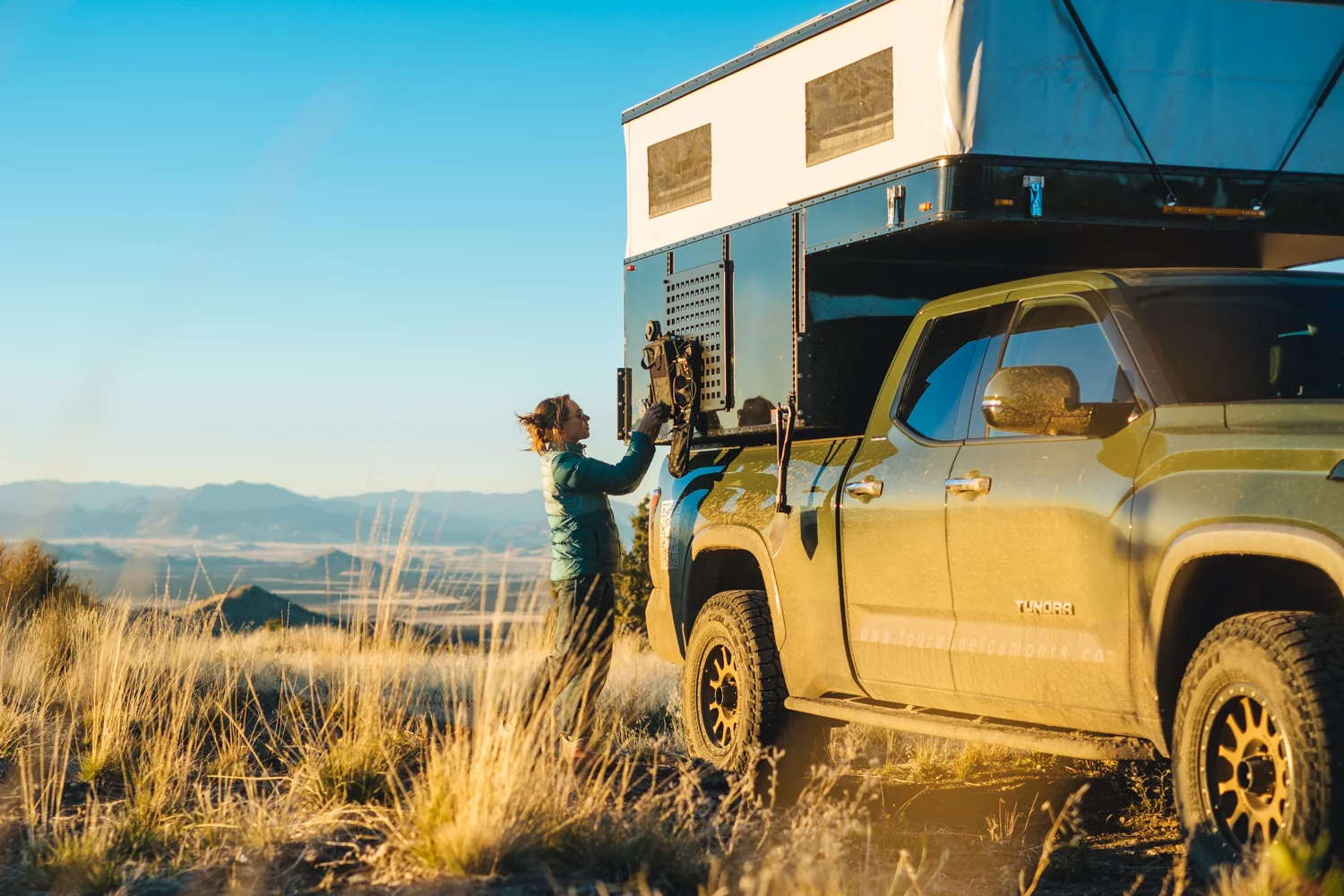 The MOLLE panels and mounting track can be used to carry a variety of quick-access gear