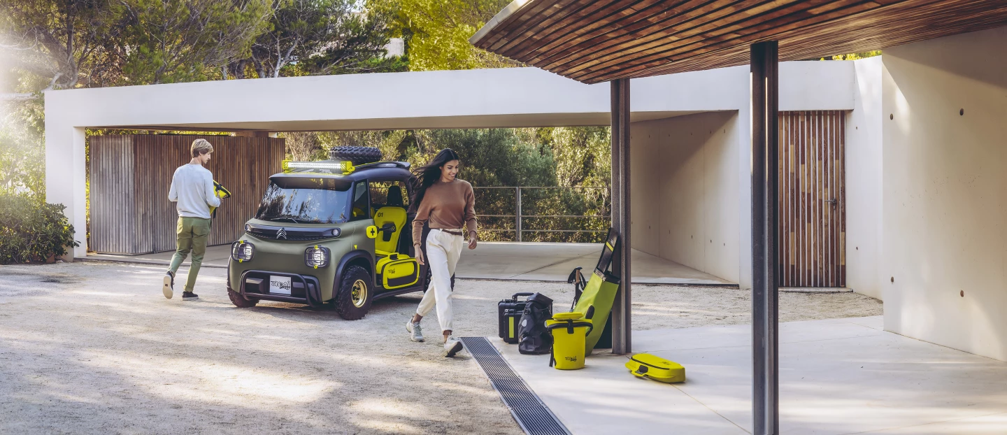 The Citroën My Ami Buggy Concept is a zero-emissions adventure shuttle for two