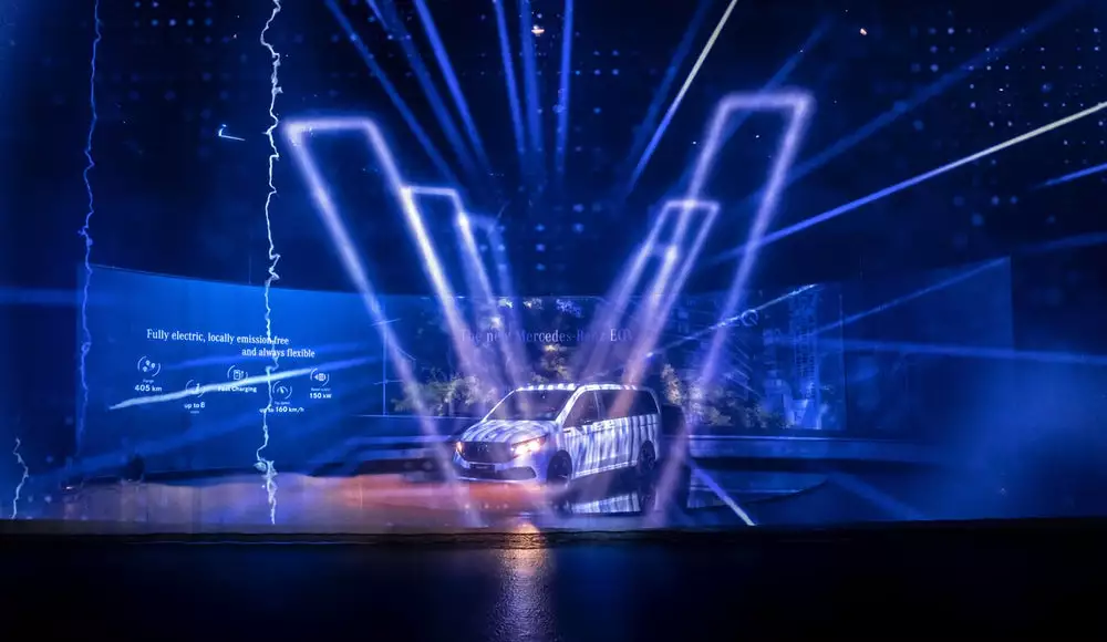 World premiere of the Mercedes-Benz EQV