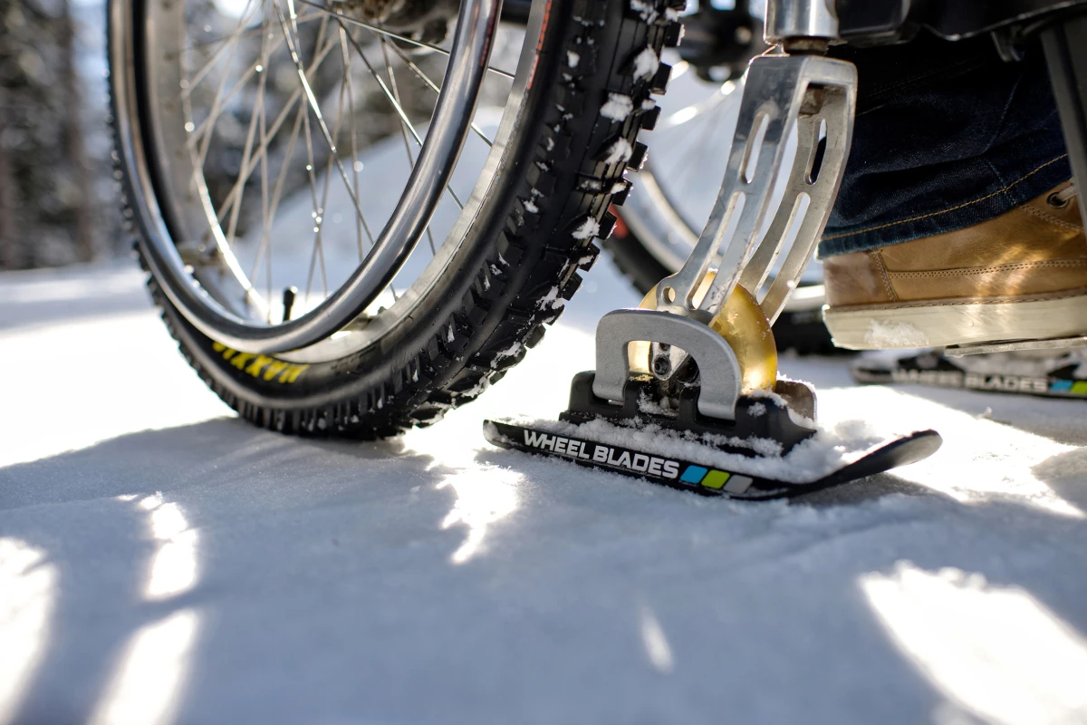 Wheelblades help prevent the front wheels from sinking